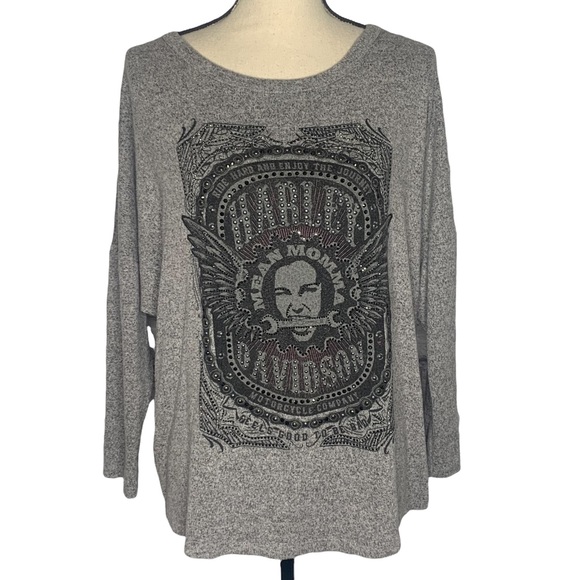 Harley-Davidson Tops - Harley Davidson Women’s “Mean Momma” Long Sleeve Knit Top